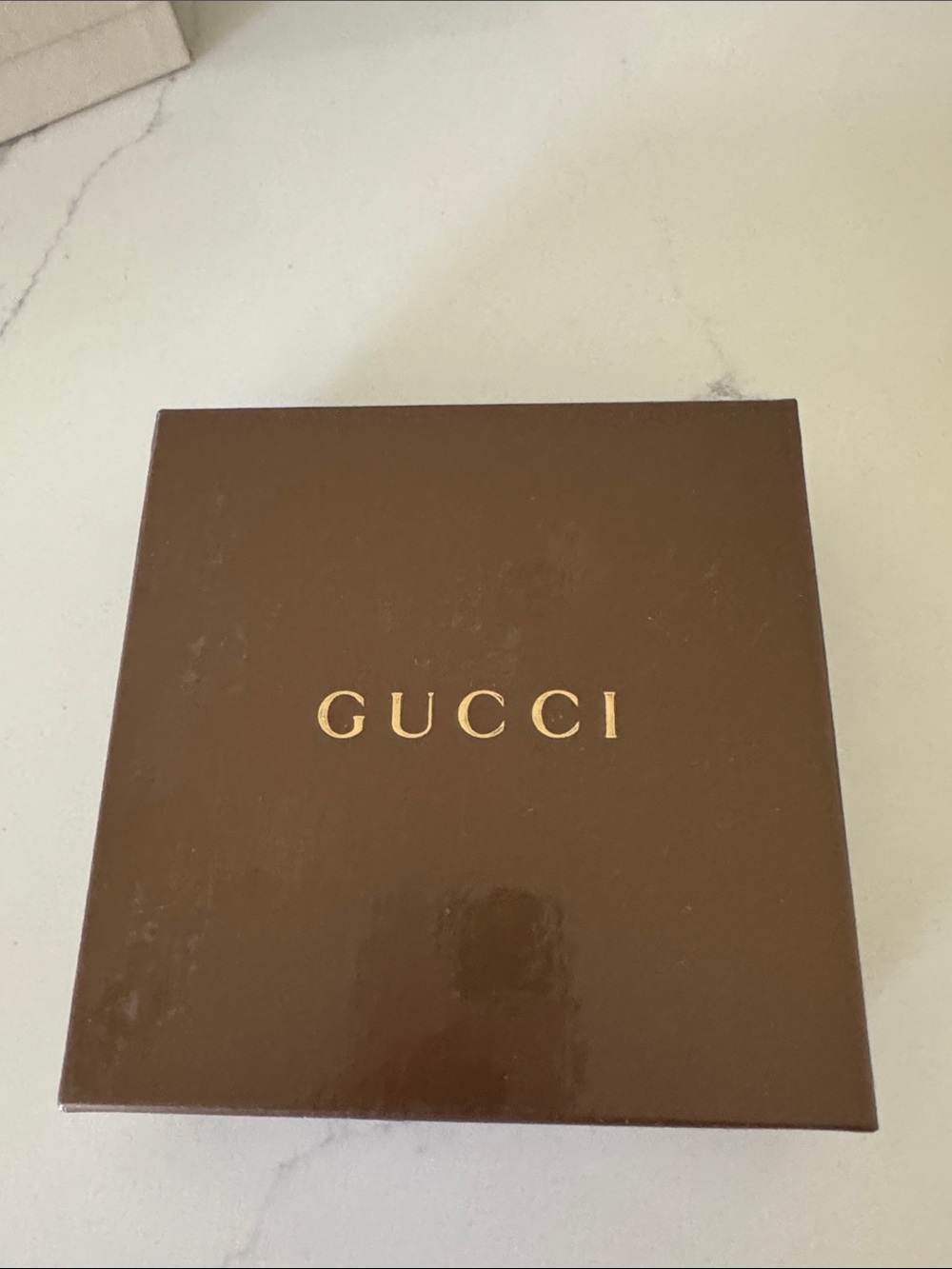 Gucci Brown  Gift Box with Gold Lettering